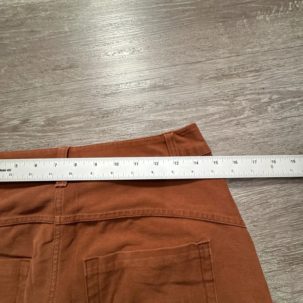 Lululemon City Sleek Pants Womens‎ 28 Brown Twill Wide Leg Commuter Gorpcore